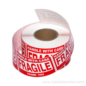 Custom Fragile Labels on Roll for Shipping